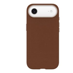 OtterBox Symmetry Series - Tampa posterior para telemóvel - compatibilidade MagSafe - cabedal verde, íman, poliuretano - sela de deserto (marrom) - para Apple iPhone Air