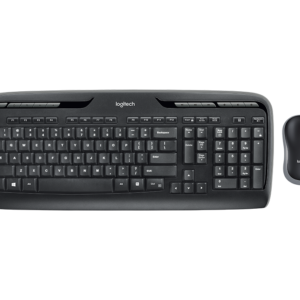 Logitech Wireless Combo MK330 - Conjunto de teclado e rato - sem fios - 2.4 GHz - Reino Unido - preto