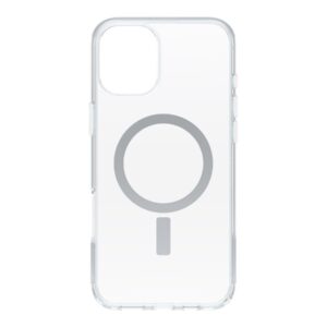 OtterBox Symmetry Series - Tampa posterior para telemóvel - compatibilidade MagSafe - elastómero termoplástico (TPE), camada de policarbonato - claro - para Apple iPhone 16 Plus