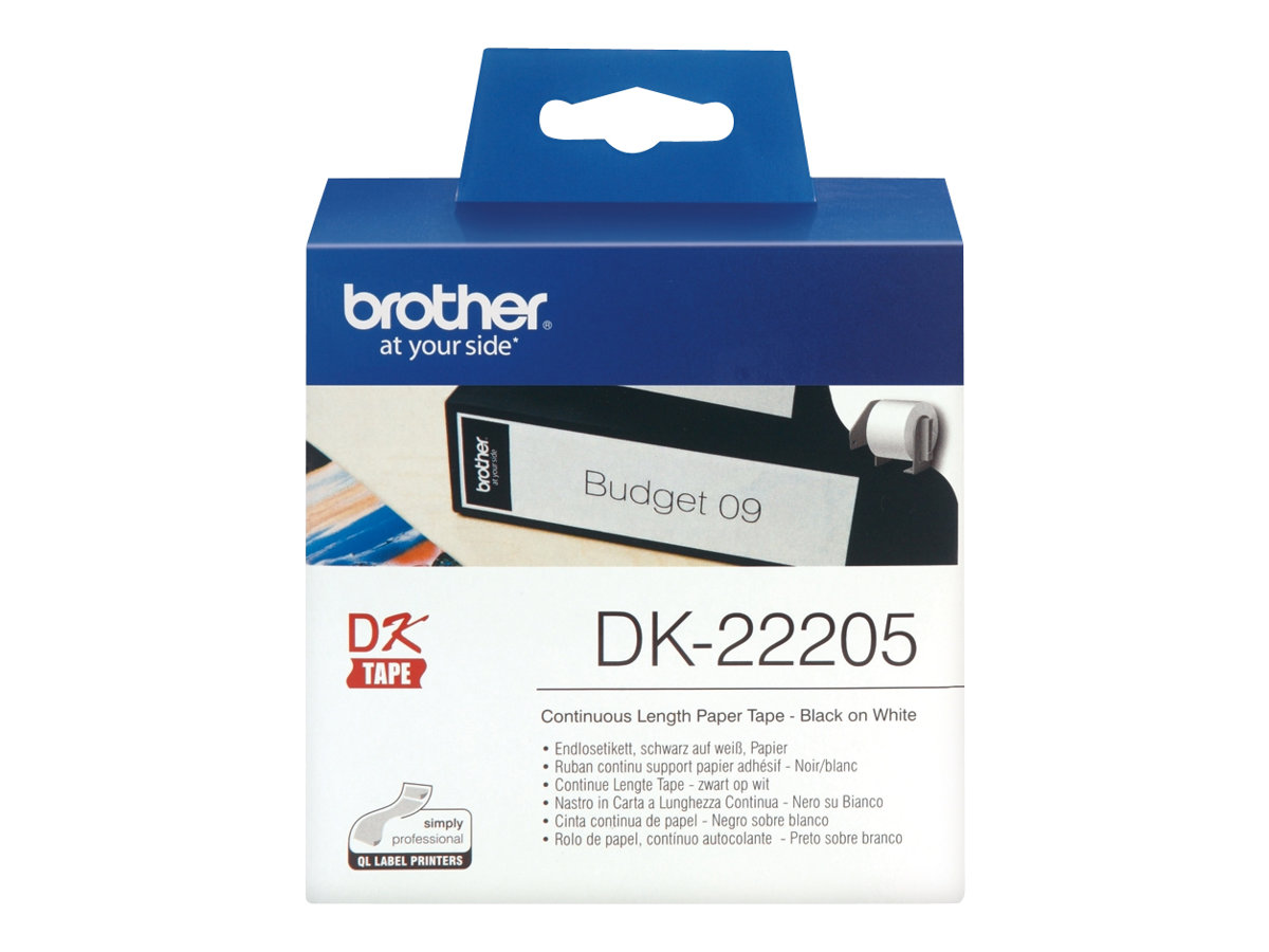 Brother DK-22205 - papel térmico - Rolo (6,2 cm x 30,5 m)