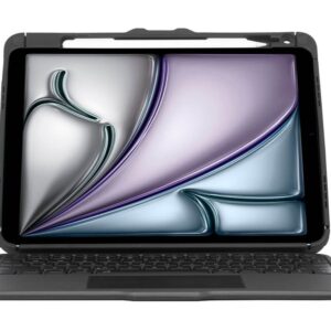 Targus Versavu - Teclado e pasta de folio (case para teclado) - com trackpad - retroiluminação - sem fios - Bluetooth 5.0 - AZERTY - Francês - preto