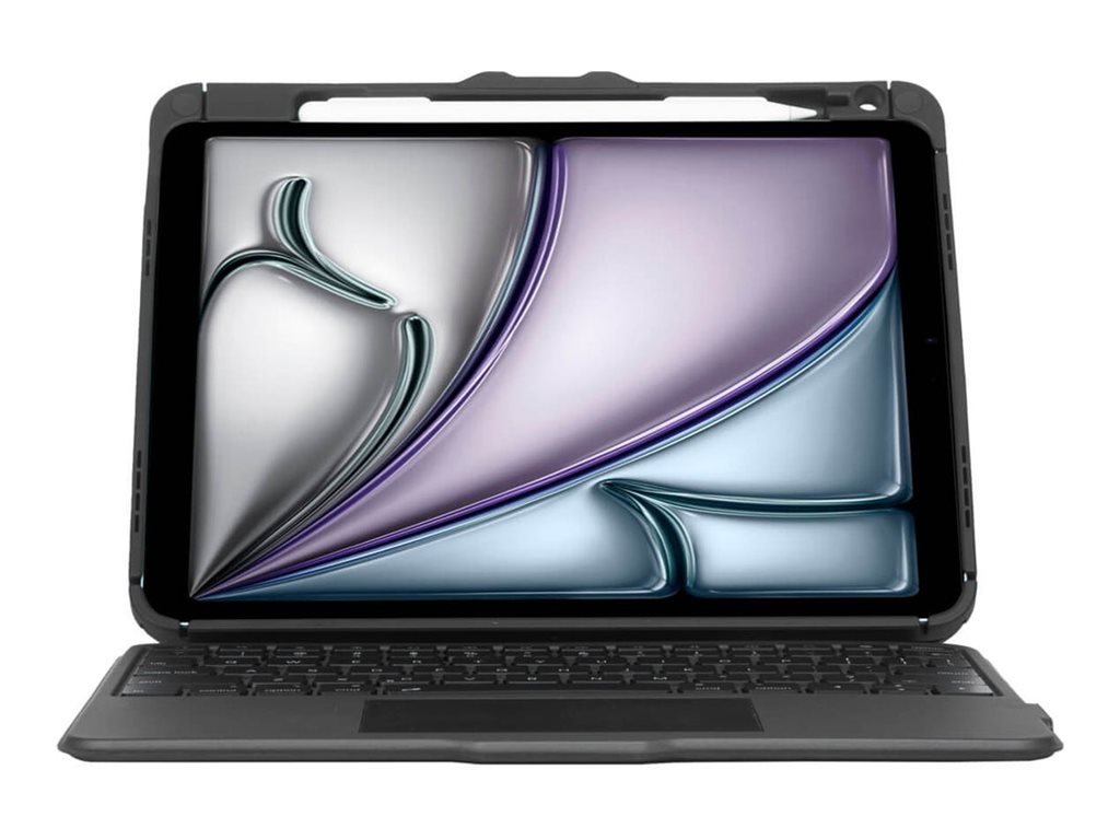 Targus Versavu - Teclado e pasta de folio (case para teclado) - com trackpad - retroiluminação - sem fios - Bluetooth 5.0 - AZERTY - Francês - preto