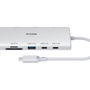 D-Link DUP-A01 - Estação de engate - USB-C - 2 x HDMI - 1GbE
