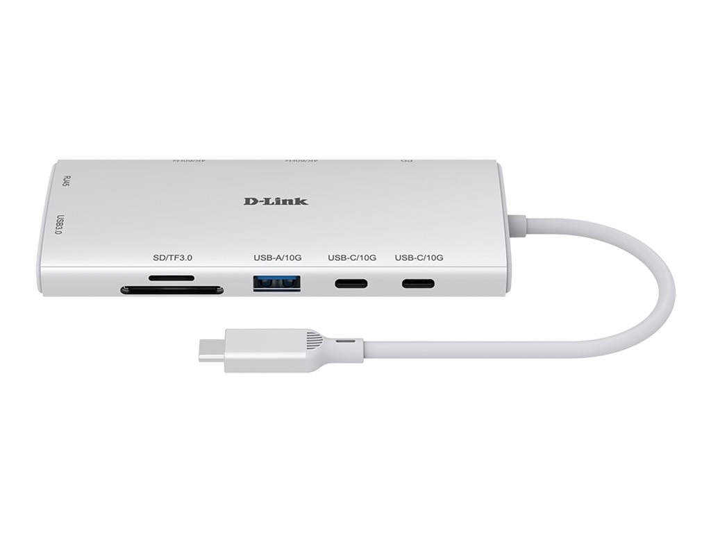 D-Link DUP-A01 - Estação de engate - USB-C - 2 x HDMI - 1GbE