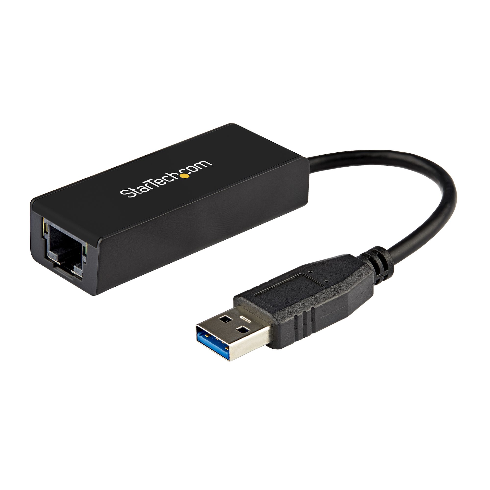 StarTech.com USB 3.0 to Gigabit Ethernet Adapter - 10/100/1000 NIC Network Adapter - USB 3.0 Laptop to RJ45 LAN (USB31000S) - Adaptador de rede - USB 3.0 - Gigabit Ethernet - preto
