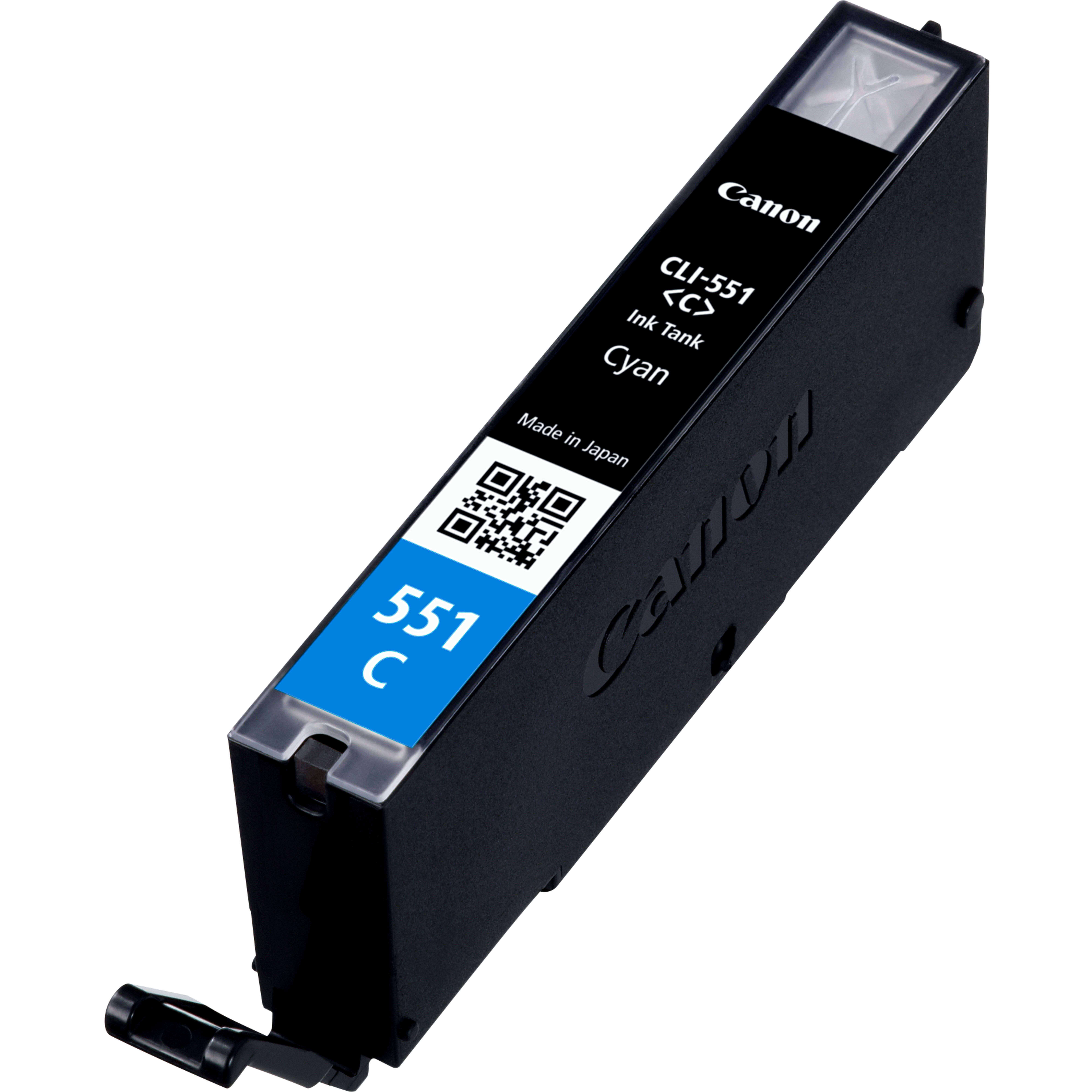 Canon CLI-551C - 7 ml - azul cyan - original - tanque de tinta - para PIXMA iP8750, iX6850, MG5550, MG5650, MG5655, MG6450, MG6650, MG7150, MG7550, MX725, MX925