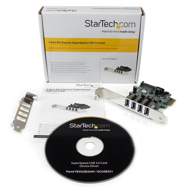 StarTech.com 4-Port PCI Express SuperSpeed USB 3.0 Controller Card with UASP - USB 3.0 Expansion Card with SATA Power (PEXUSB3S4V) - Adaptador USB - PCI Express x1 - USB 3.0 x 4 - para P/N: BNDTB10GI, BNDTB210GSFP, BNDTB410GSFP, BNDTB4M2E1, BNDTBUSB3 - Image 5