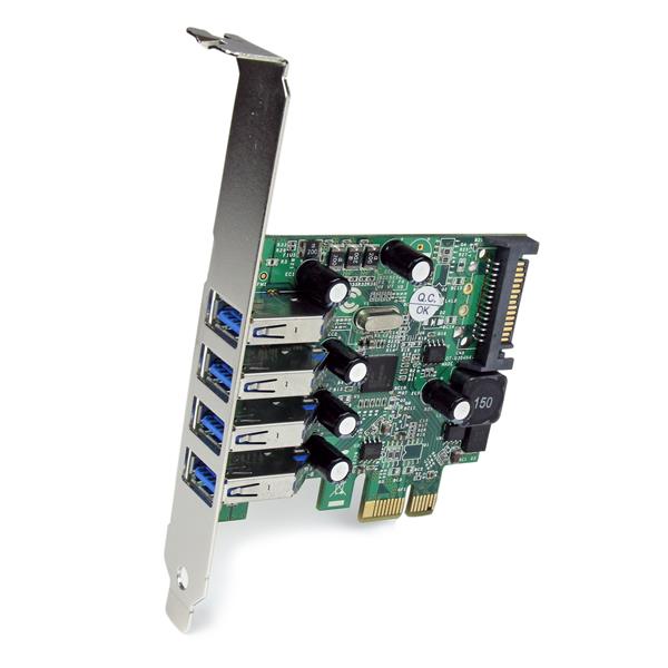 StarTech.com 4-Port PCI Express SuperSpeed USB 3.0 Controller Card with UASP - USB 3.0 Expansion Card with SATA Power (PEXUSB3S4V) - Adaptador USB - PCI Express x1 - USB 3.0 x 4 - para P/N: BNDTB10GI, BNDTB210GSFP, BNDTB410GSFP, BNDTB4M2E1, BNDTBUSB3 - Image 4