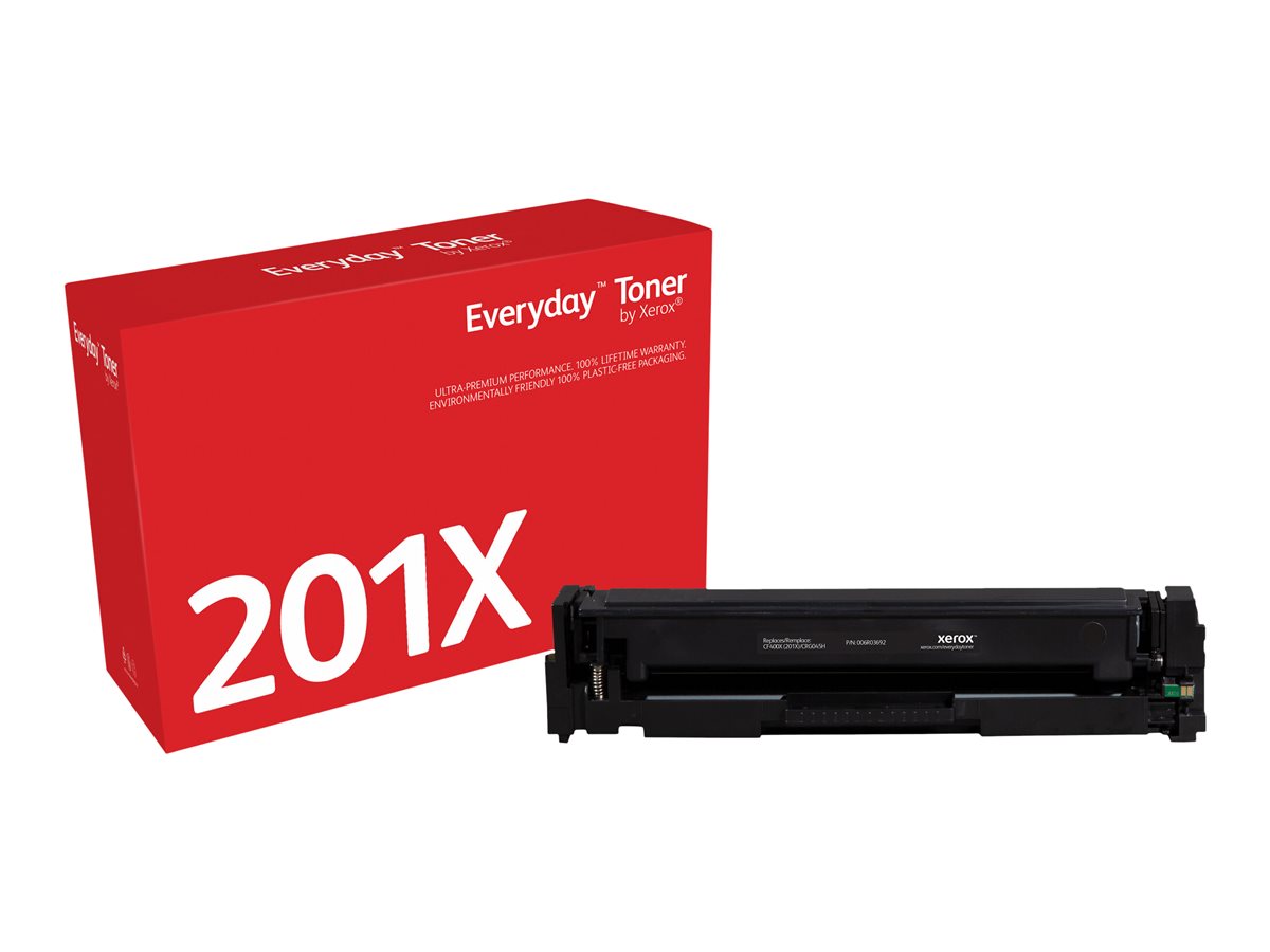 Everyday Black Toner compatible with HP 201X (CF400X), High Capacity
