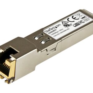 StarTech.com HPE JD089B Compatible SFP Module, 1000BASE-T, SFP to RJ45 Cat6/Cat5e, 1GE Gigabit Ethernet SFP, RJ-45 (Copper) 100m, HPE 5820AF, 12500, 5500, 1Gbps Mini GBIC Transceiver SFP - Lifetime Warranty (JD089BST) - Módulo de transceptor SFP (min