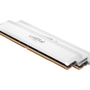 Crucial Pro OC - DDR5 - kit - 64 GB: 2 x 32 GB - DIMM 288-pin - 3200 MHz / PC5-51200 - CL40 - 1.35 V - unbuffered - on-die ECC - branco