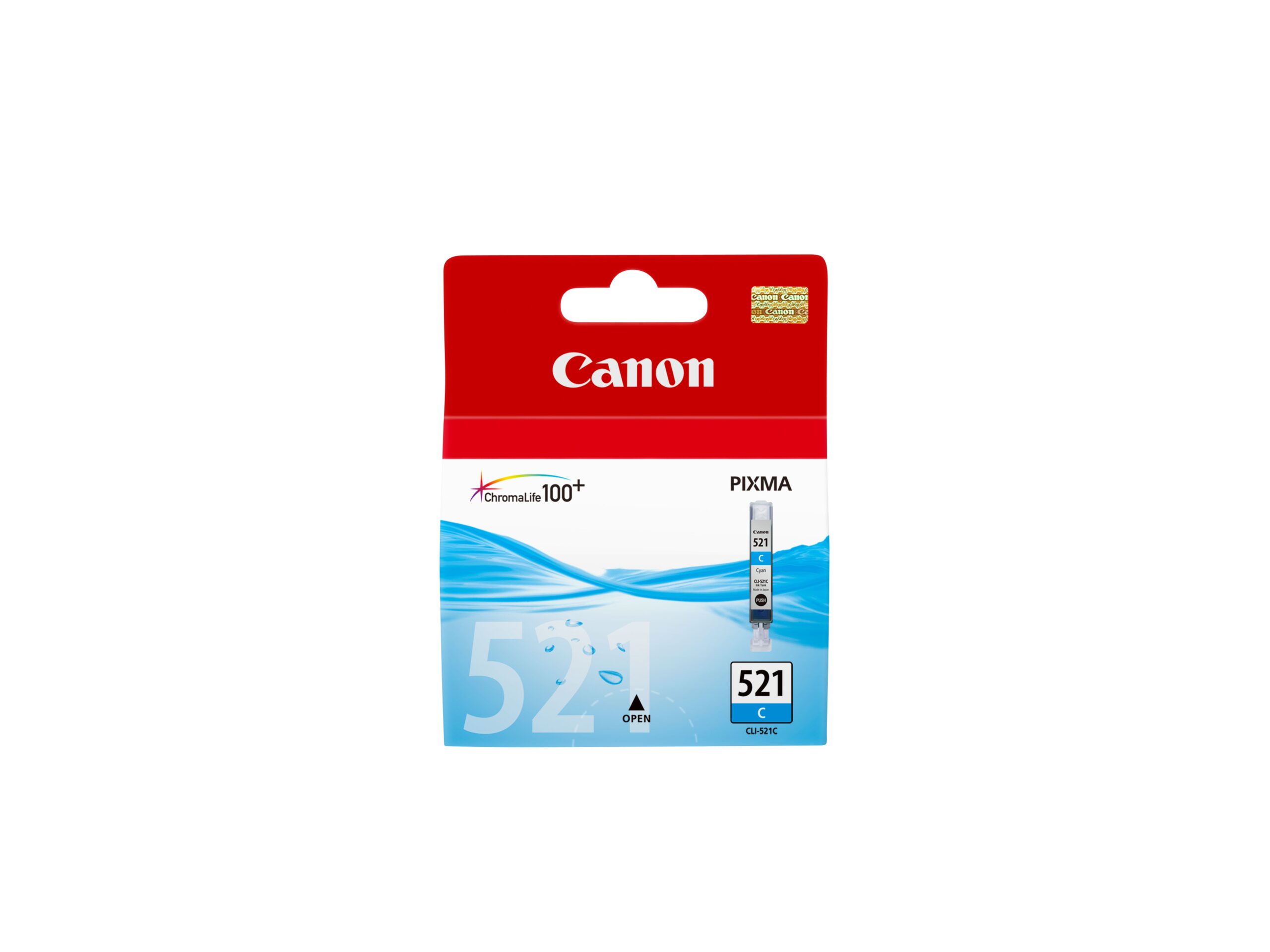 Canon CLI-521C - 9 ml - azul cyan - original - tanque de tinta - para PIXMA iP3600, iP4700, MP540, MP550, MP560, MP620, MP630, MP640, MP980, MP990, MX860, MX870