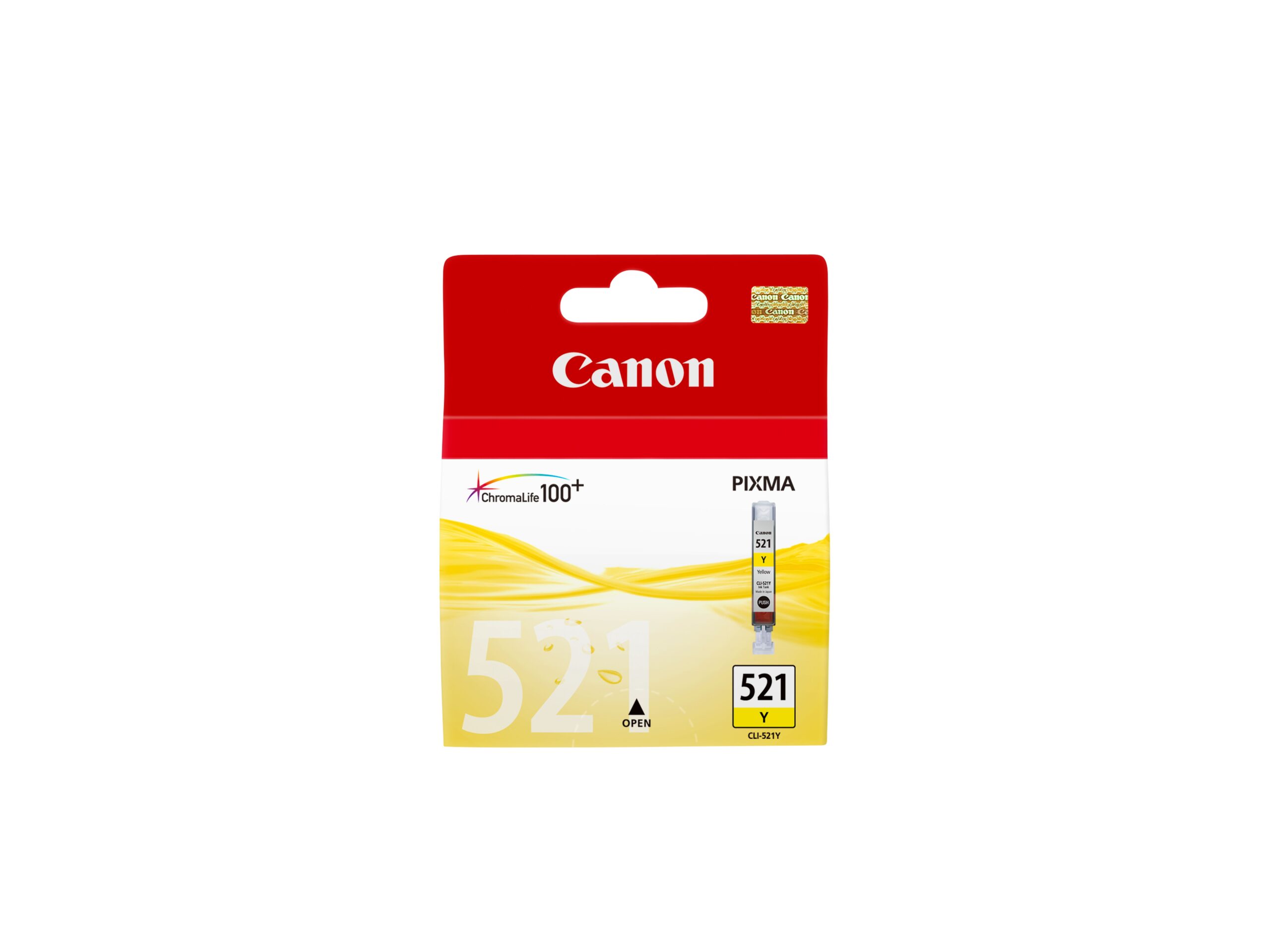 Canon CLI-521Y - 9 ml - amarelo - original - tanque de tinta - para PIXMA iP3600, iP4700, MP540, MP550, MP560, MP620, MP630, MP640, MP980, MP990, MX860, MX870