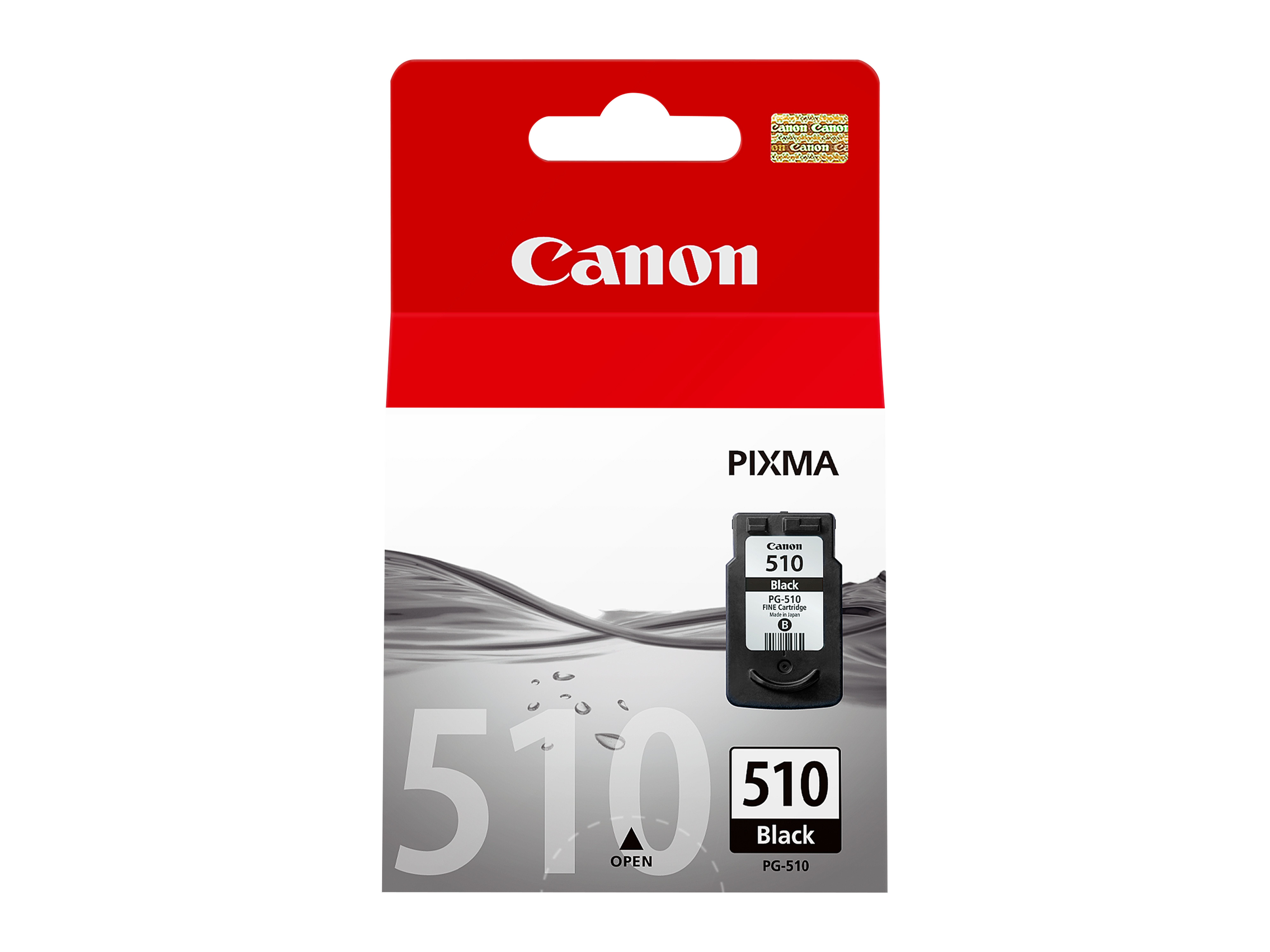 Canon PG-510 - 9 ml - preto - original - tinteiro - para PIXMA MP230, MP237, MP252, MP258, MP270, MP280, MP282, MP499, MX350, MX360, MX410, MX420