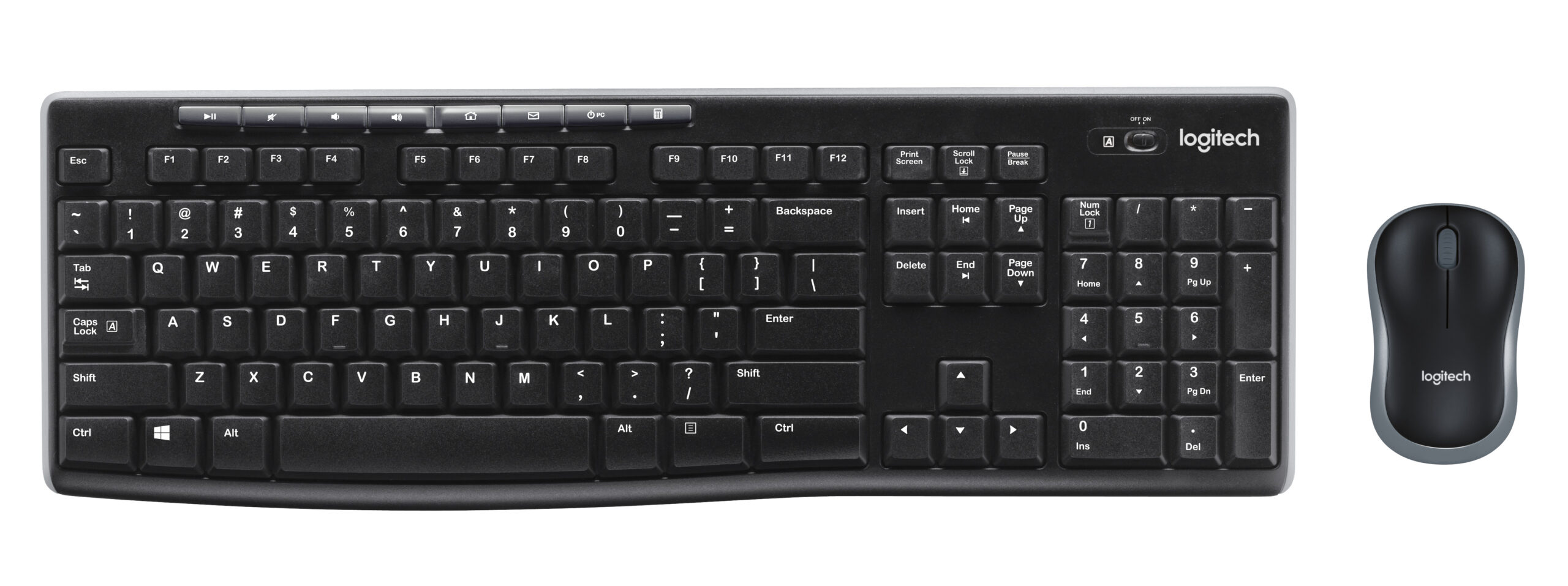 Logitech MK270 Wireless Combo - Conjunto de teclado e rato - sem fios - 2.4 GHz - Alemão
