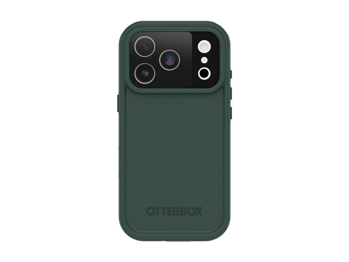 OtterBox FRE - Bolsa de protecção impermeável para telemóvel - compatibilidade MagSafe - plástico - sálvia (verde) - para Apple iPhone 17 Pro
