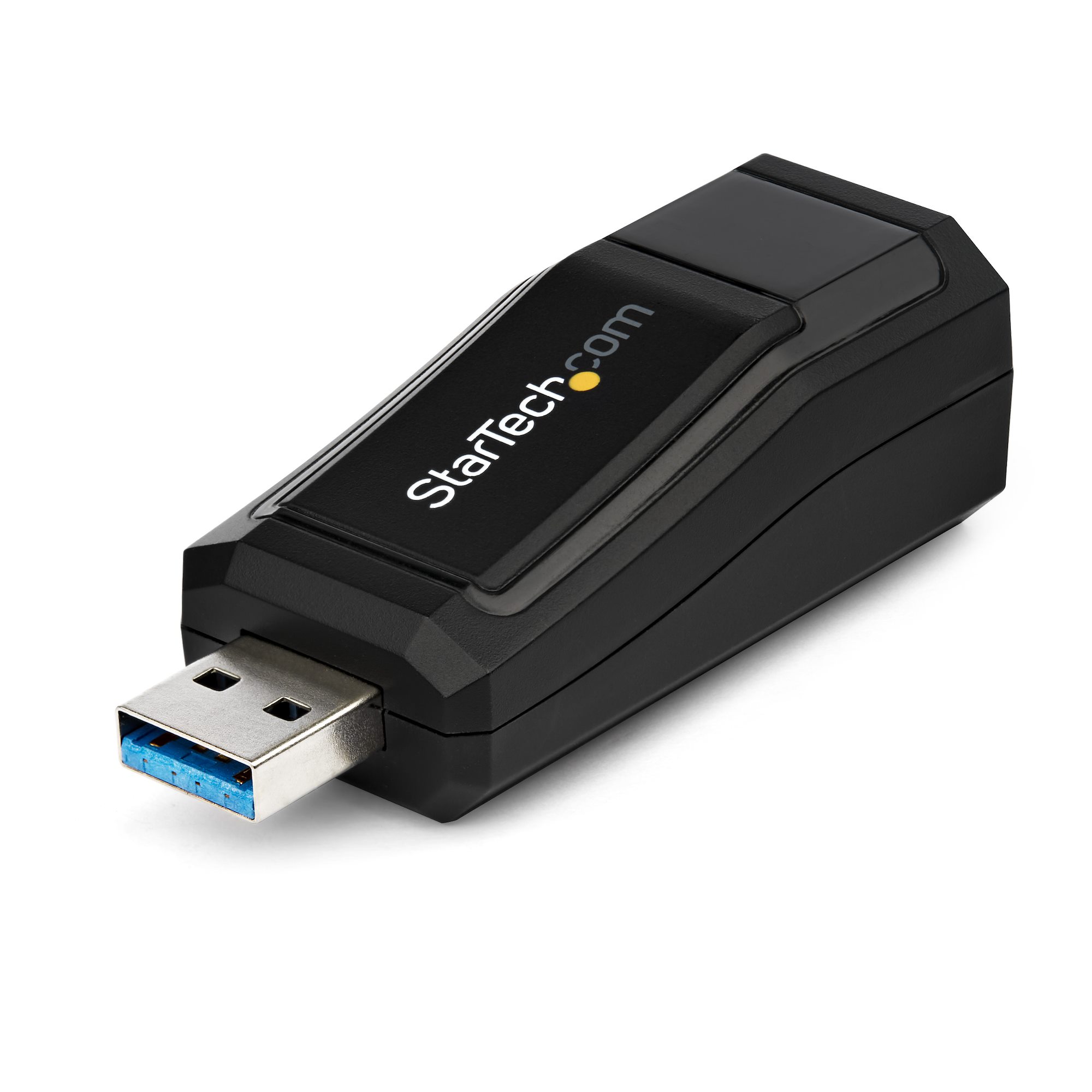 StarTech.com USB 3.0 to Gigabit Ethernet NIC Network Adapter - 10/100/100 Mbps Network Adapter - USB to Ethernet LAN Adapter - USB to RJ45 (USB31000NDS) - Adaptador de rede - USB 3.0 - Gigabit Ethernet - preto