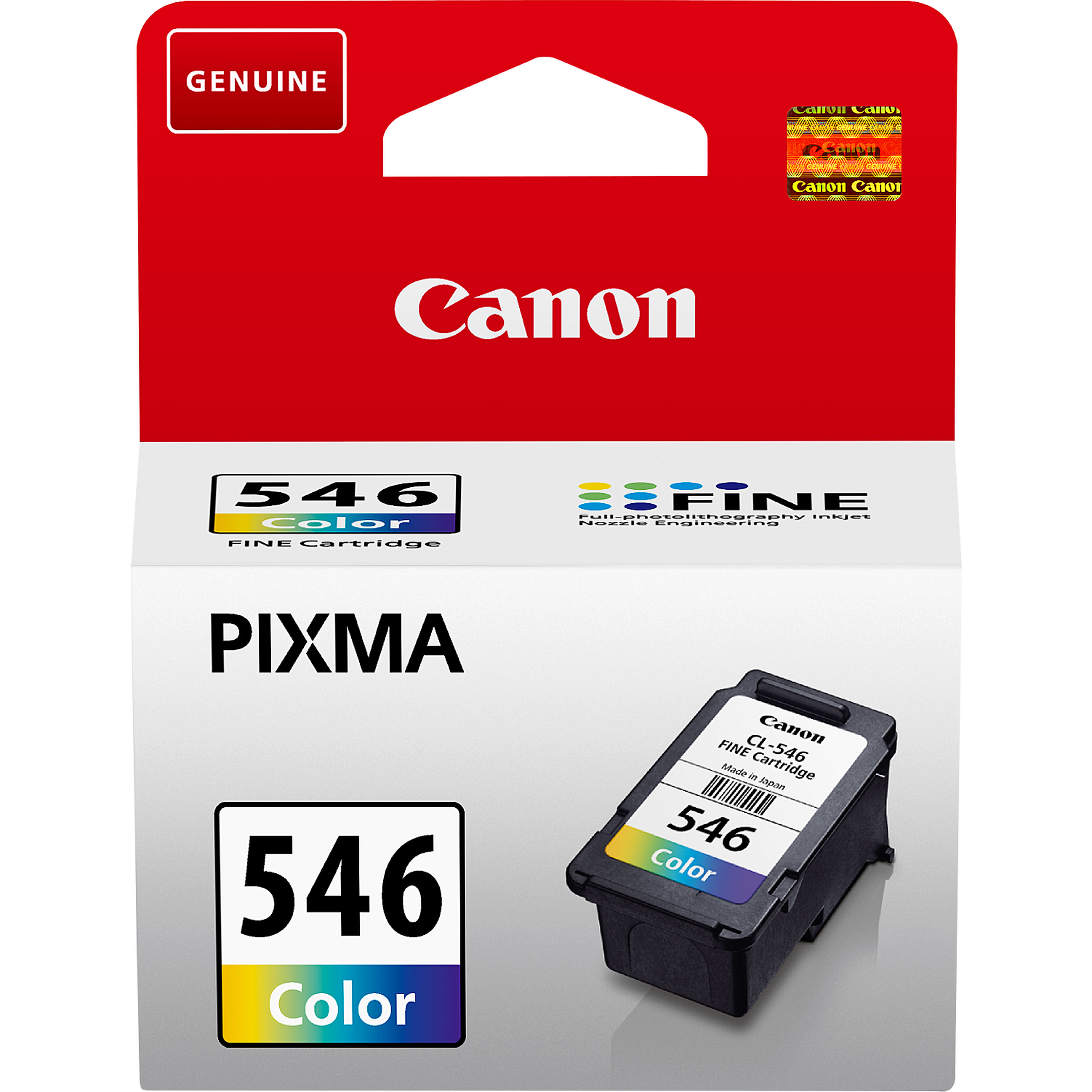 Canon CL-546 - 8 ml - cor (ciano, magenta, amarelo) - original - tinteiro - para PIXMA TR4551, TR4650, TR4651, TS3350, TS3351, TS3352, TS3355, TS3450, TS3451, TS3452