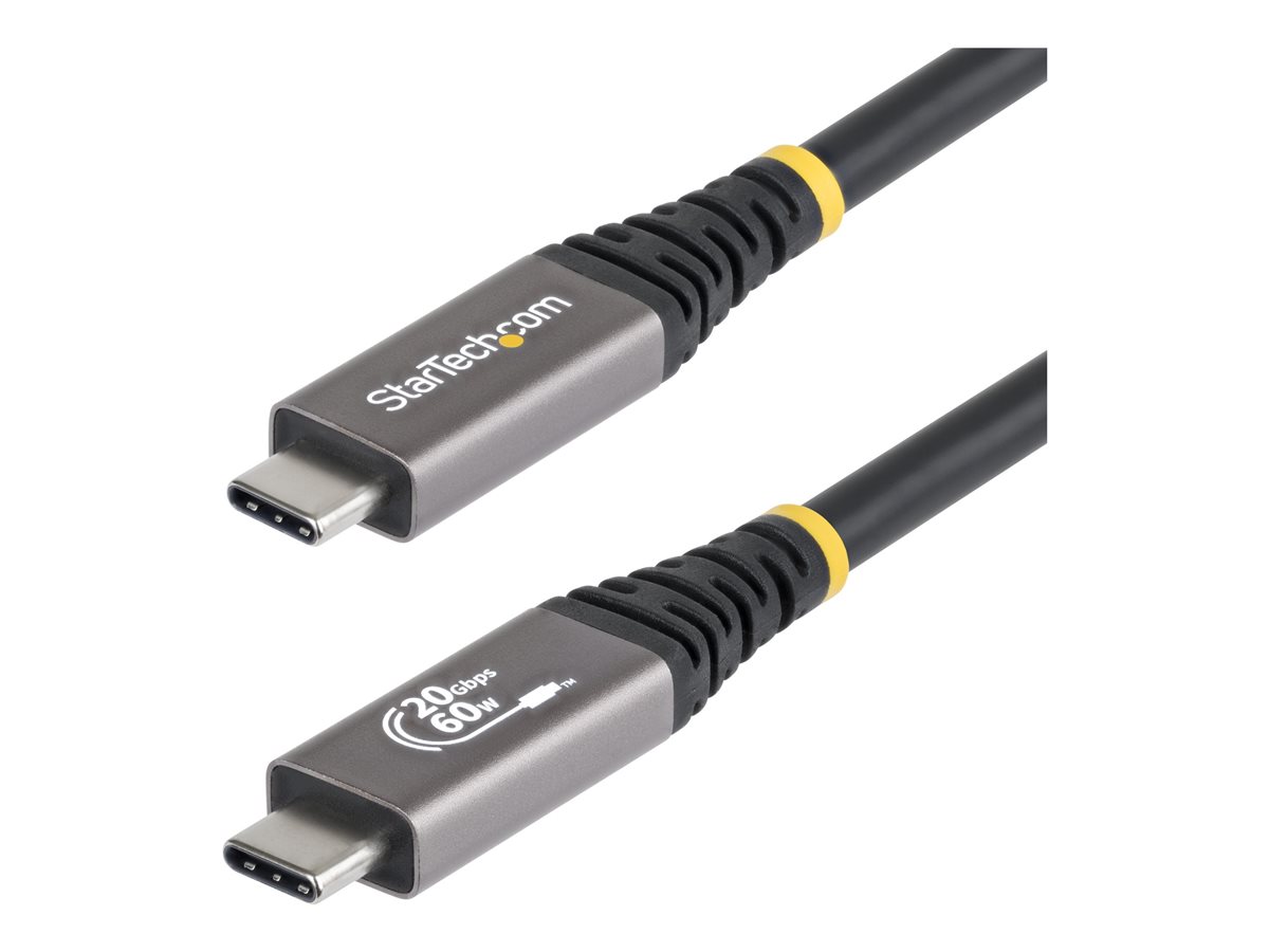 StarTech.com - Cabo USB - USB-C (M) para USB-C (M) - USB 3.2 / USB4 / Thunderbolt 3 / Thunderbolt 4 / DisplayPort - 3 m - passivo, suporte 4K120Hz, robusto, flexível - preto