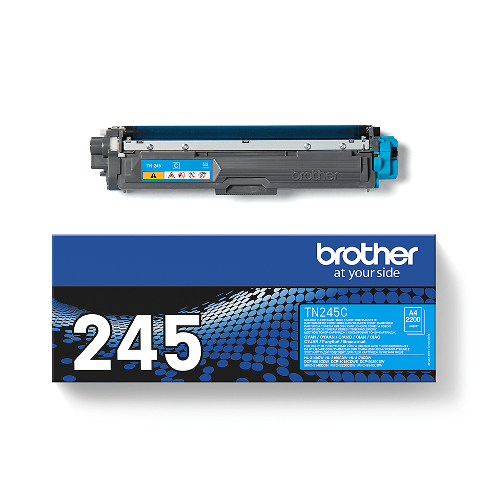 Brother TN245C - Alto Rendimento - azul cyan - original - cartucho de toner - para Brother DCP-9015CDW, DCP-9020CDN, DCP-9020CDW, HL-3150CDW, MFC-9140CDN - Image 3