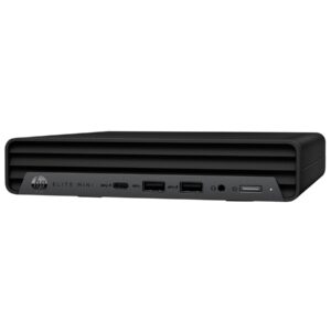 HP Mini Conference G9 - Minicomputador de mesa Core i7 12700T / até 4.7 GHz - vPro - RAM 16 GB - SSD 256 GB - NVMe, TLC - UHD Graphics 770 - Gigabit Ethernet, Bluetooth 5.2, IEEE 802.11ax (Wi-Fi 6E) - Win 10 IoT Enterprise - monitor: nenhum - com Mic
