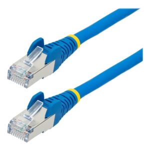 StarTech.com 10m CAT6a Ethernet Cable - Blue - Low Smoke Zero Halogen (LSZH) - 10GbE 500MHz 100W PoE++ Snagless RJ-45 w/Strain Reliefs S/FTP Network Patch Cord - cabo patch - 10 m - azul