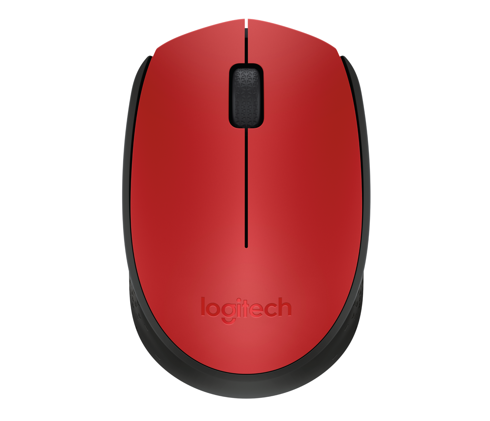 Logitech M171 - Rato - sem fios - 2.4 GHz - receptor sem fio USB - preto, vermelho - Image 3