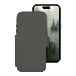 dbramante1928 Lynge - Capa flip cover para telemóvel - compatibilidade MagSafe - sombra da floresta - para Apple iPhone 17 Pro