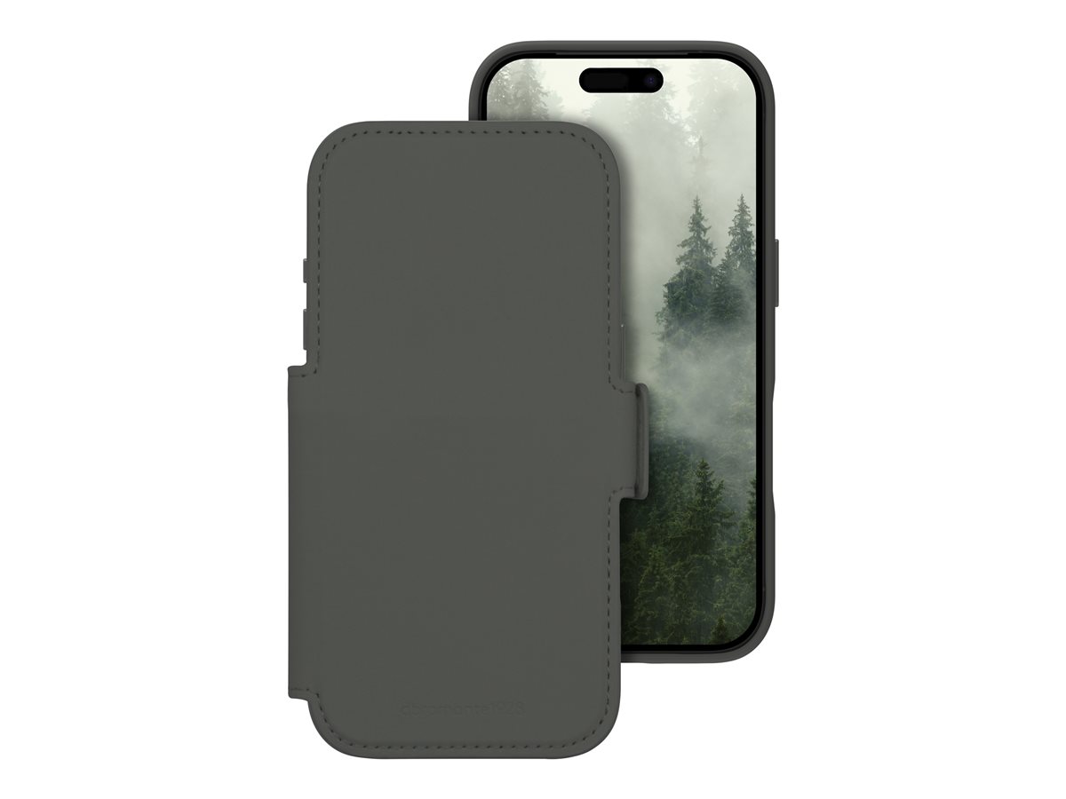 dbramante1928 Lynge - Capa flip cover para telemóvel - compatibilidade MagSafe - sombra da floresta - para Apple iPhone 17 Pro