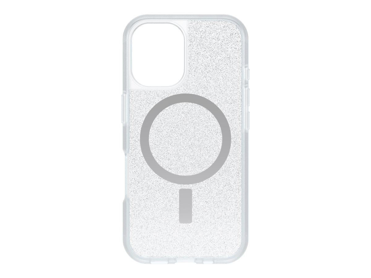 OtterBox React Series - Tampa posterior para telemóvel - compatibilidade MagSafe - poeira estelar (purpurina transparente) - para Apple iPhone 16