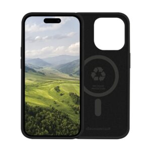 dbramante1928 Monaco - Tampa posterior para telemóvel - compatibilidade MagSafe - plástico, silicone - preto noite - para Apple iPhone 15 Pro