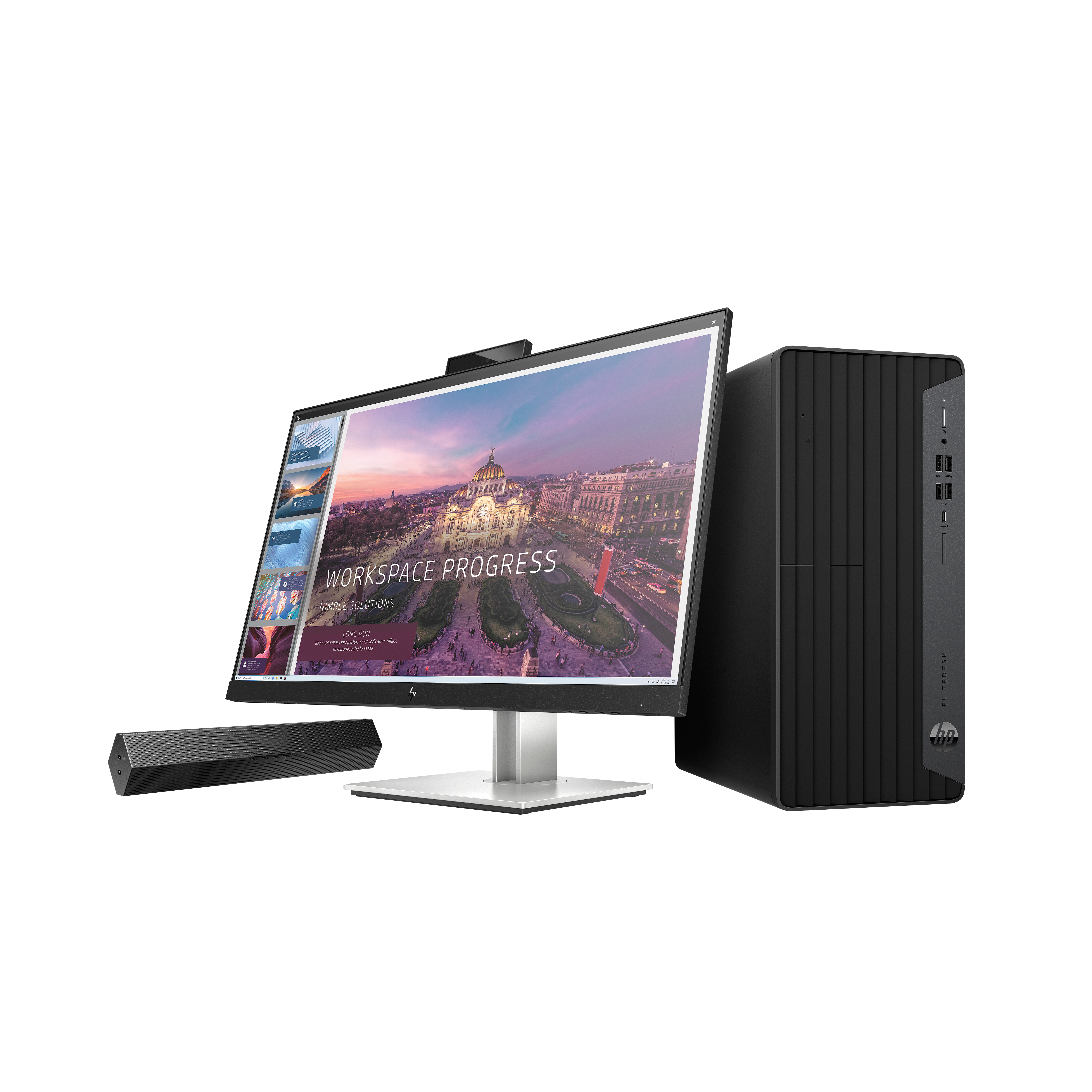 HP S101 - Barra de som - para monitor - 2.5 Watt - preto (cor da grade - preto) - para HP 280, 34, Z1 G9, Elite 600 G9, 800 G9, EliteDesk 80X G8, Pro 400 G9, ProDesk 405 G8 - Image 4