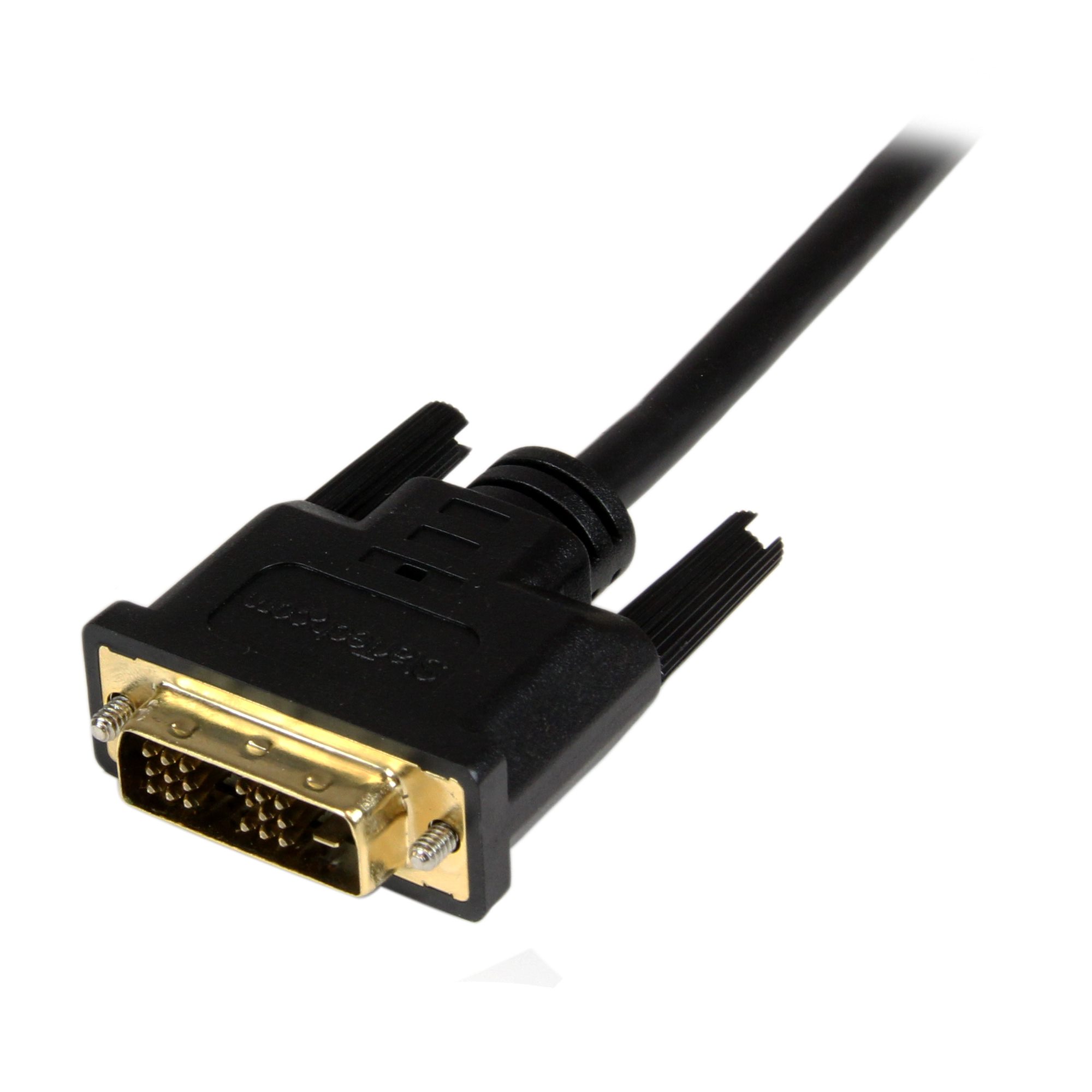 StarTech.com 2m Micro HDMI to DVI-D Cable - M/M - 2 meter Micro HDMI to DVI Cable - 19 pin HDMI (D) Male to DVI-D Male - 1920x1200 Video (HDDDVIMM2M) - Cabo adaptador - DVI-D macho para 19 pin micro HDMI Type D macho - 2 m - blindado - preto - Image 4