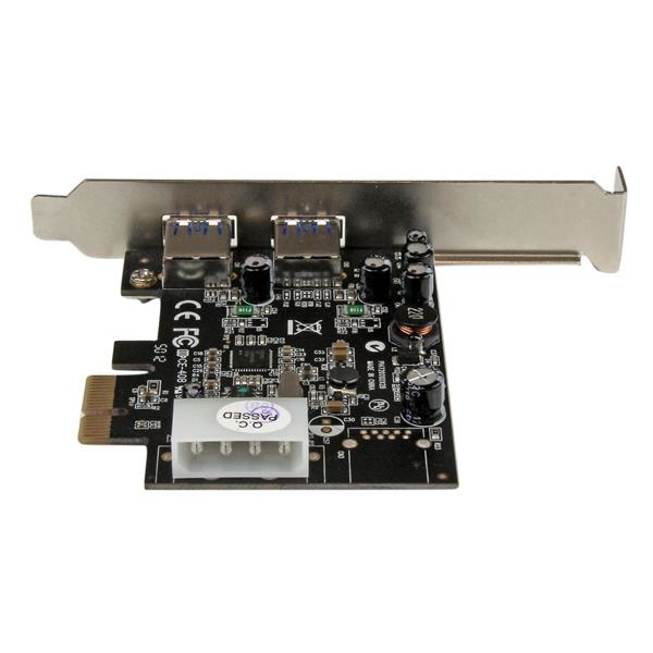 StarTech.com 2 Port PCI Express (PCIe) SuperSpeed USB 3.0 Card Adapter with UASP - LP4 Power - Dual Port USB 3 PCIe Controller (PEXUSB3S25) - Adaptador USB - PCI Express x1 - USB 3.0 x 2 - para P/N: CFASTRWU3, S251SMU33EP, ST103008U2C, ST53004U1C, ST - Image 4