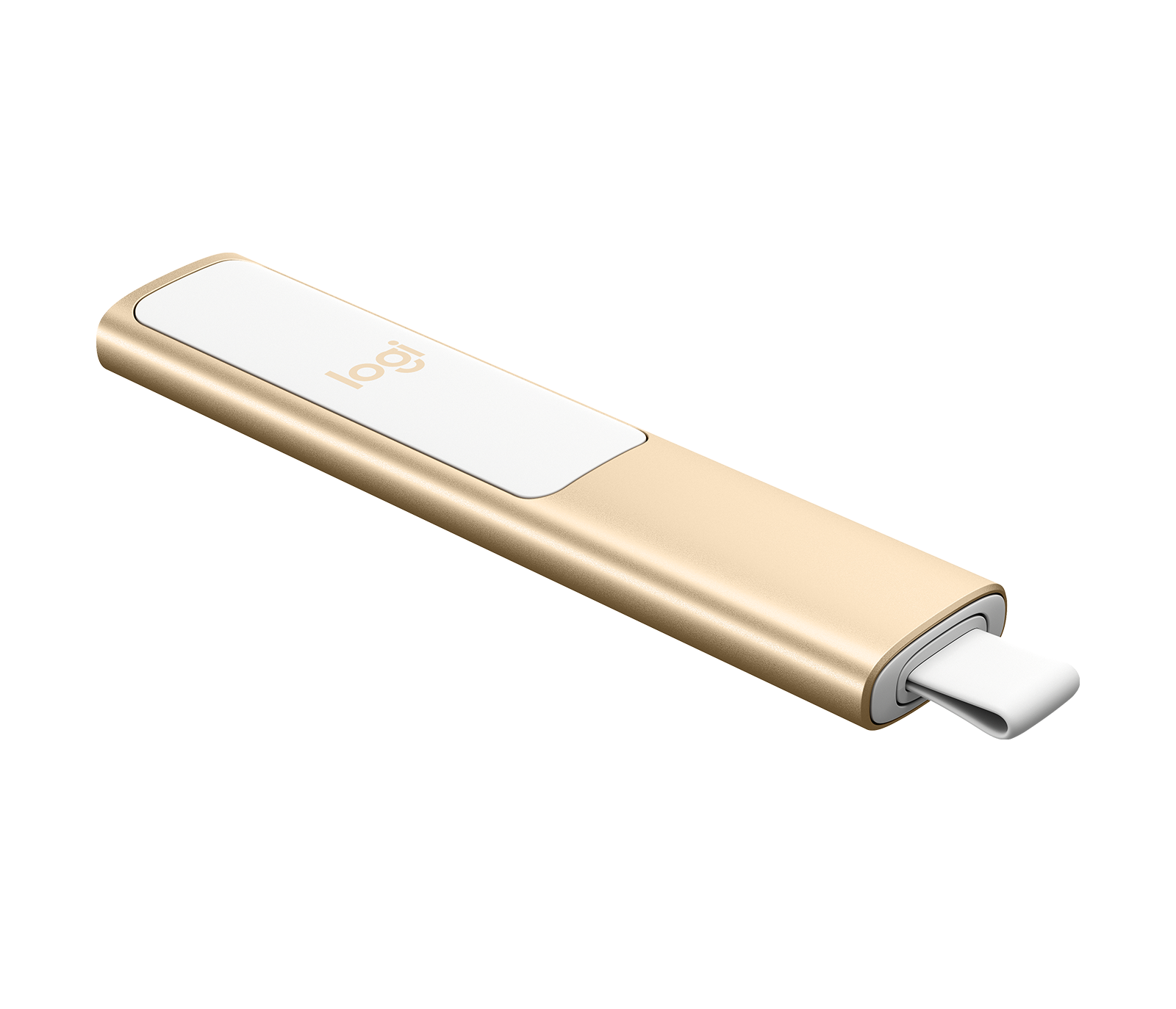 Logitech Spotlight - Controlo remoto de apresentação - 3 botões - ouro