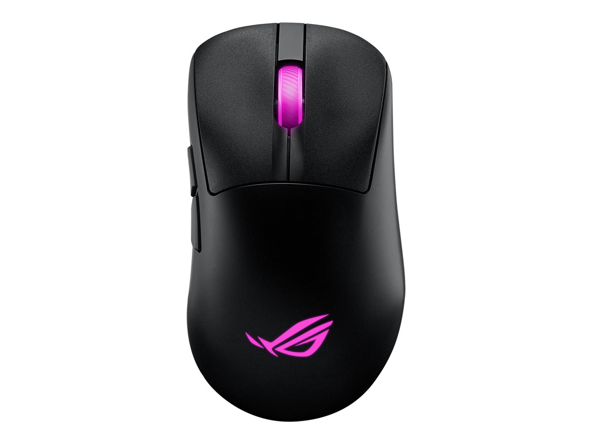 ASUS ROG Keris II Origin - Rato - ergonómico - óptico - 7 botões - sem fios, com cabo - 2.4 GHz, USB 2.0, Bluetooth 5.1 - recetor sem fios USB ROG Omni - preto