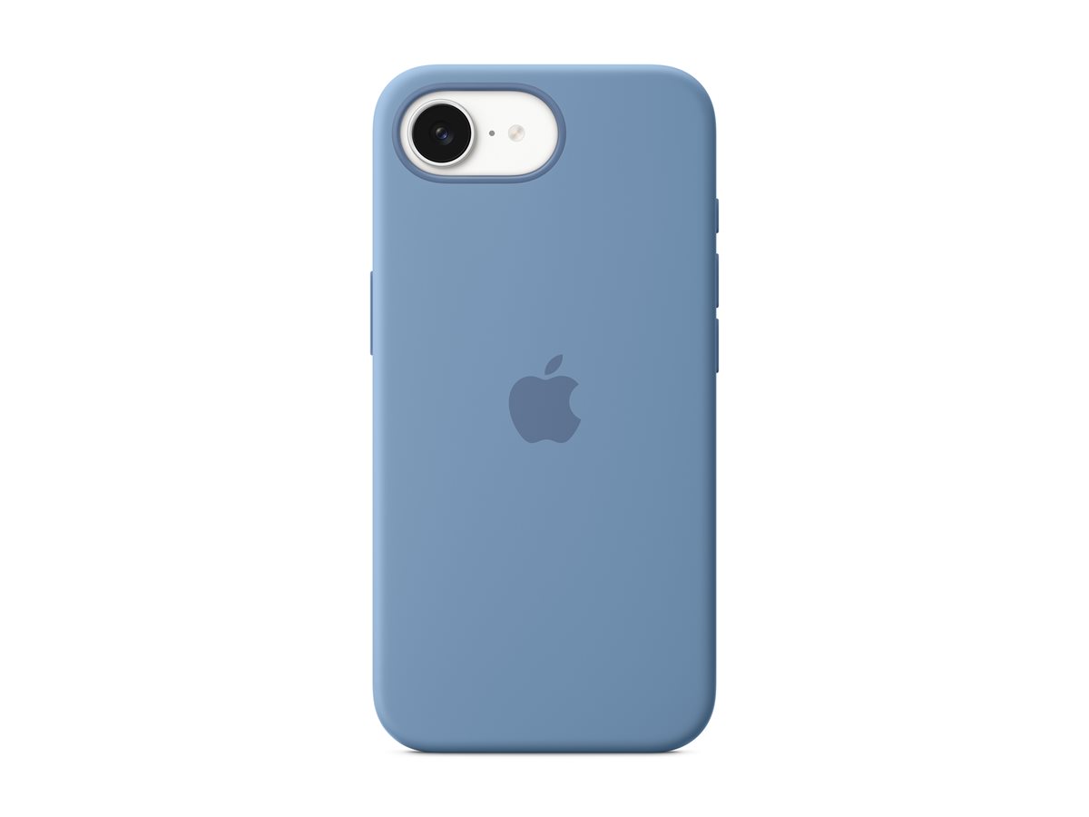 Apple - Tampa posterior para telemóvel - silicone - azul invernal - para iPhone 16e