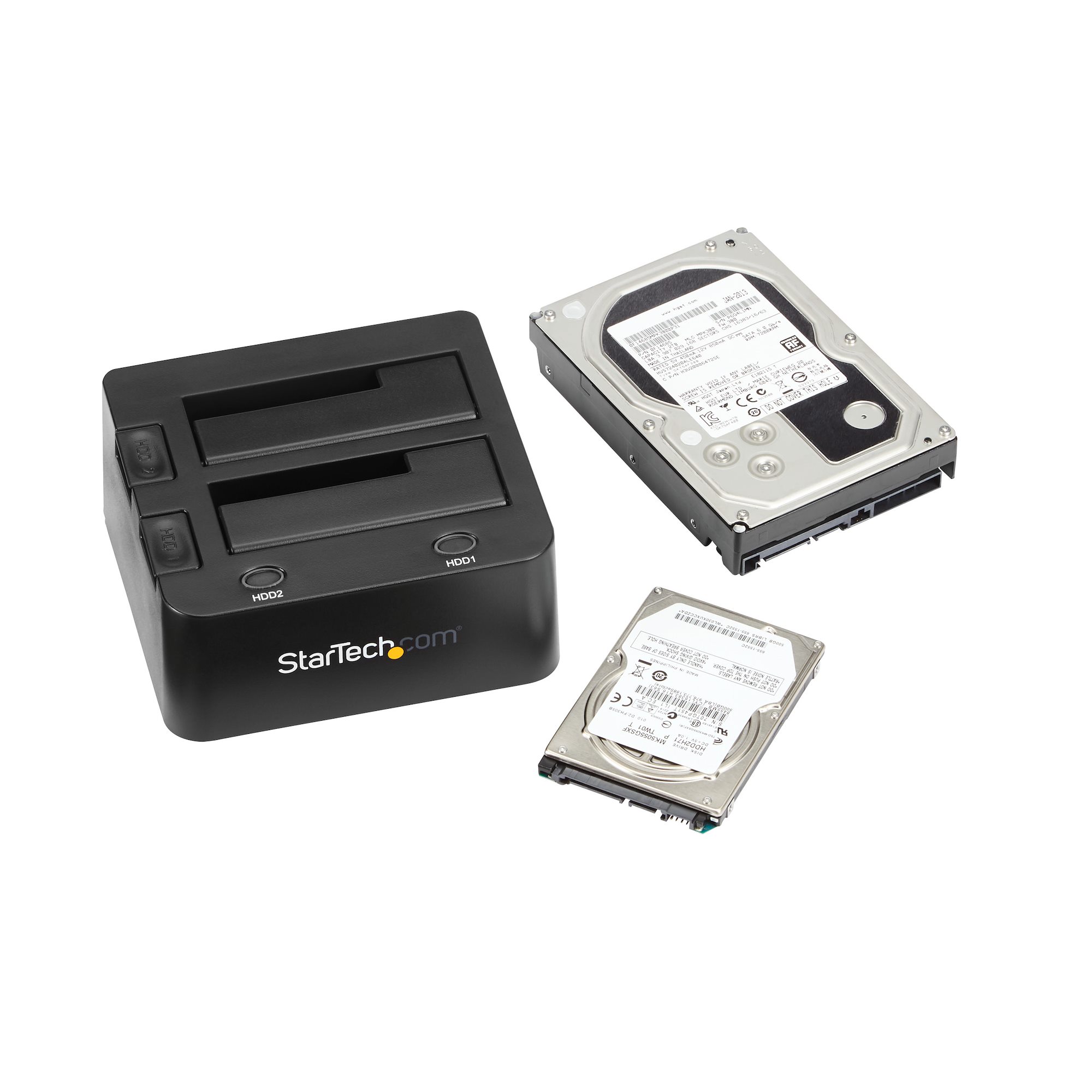 StarTech.com Dual-Bay USB 3.0 to SATA Hard Drive Docking Station, USB Hard Drive Dock, External 2.53.5 SATA IIIIII, SSDHDD Docking Station, Hot-Swap Hard Drive Bay - Top-Loading - Controlador de memória - 2.5", 3.5" - SATA 6Gb/s - USB 3.0 - preto - p - Image 5