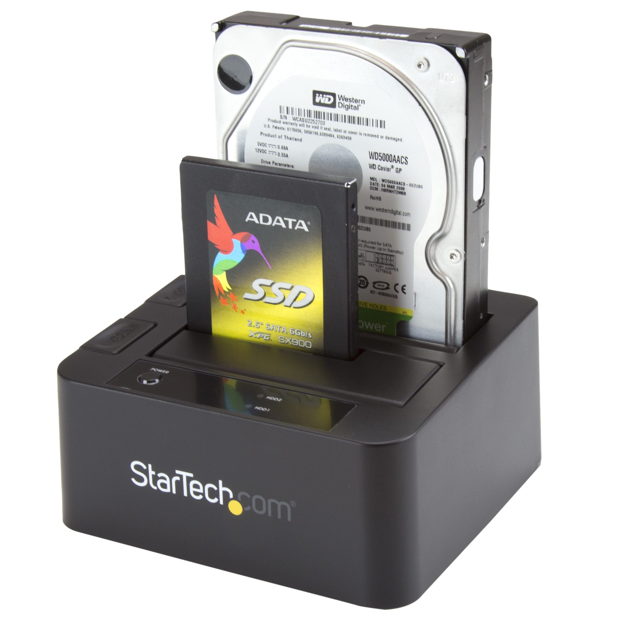 StarTech.com Dual-Bay USB 3.0 eSATA to SATA Hard Drive Docking Station, USB Hard Drive Dock, External 2.53.5 SATA IIIIII, SSDHDD Docking Station, Hot-Swap Hard Drive Bays - Top-Loading - Controlador de memória - 2.5", 3.5" - SATA 6Gb/s - eSATA 6Gb/s, - Image 5