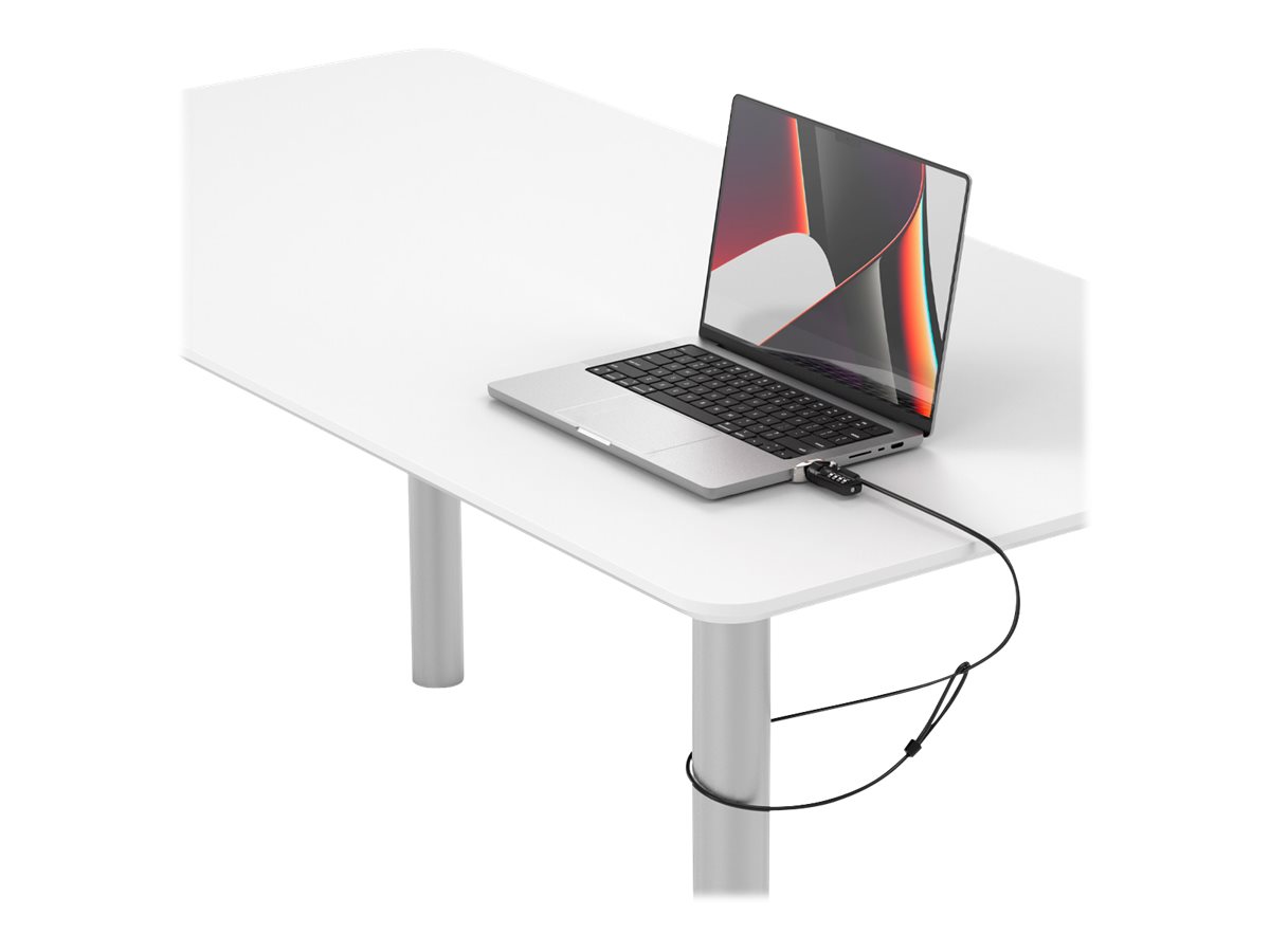 Compulocks Ledge Lock Adapter for MacBook Pro 14" M1, M2 & M3 with Combination Cable - Adaptador de trava de ranhura de segurança - com cadeado de combinação - para Apple MacBook Pro 14.2 in (M1, M2, M3) - Image 3