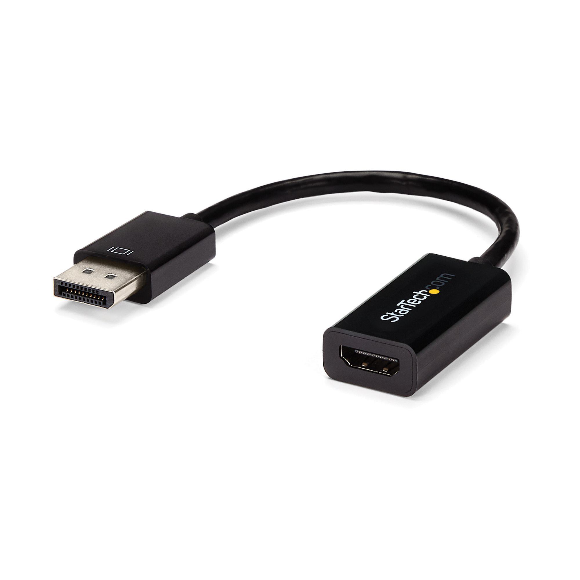 StarTech.com DisplayPort 1.2 to HDMI Adapter - 4K 30Hz - Active Audio Video Converter for DP laptop computers and HDMI Monitor Displays (DP2HD4KS) - Conversor de vídeo - DisplayPort - HDMI - para P/N: DKM30CHDPD, DKM30CHDPDUE, SV231QDPU34K, TB3CDK2DP