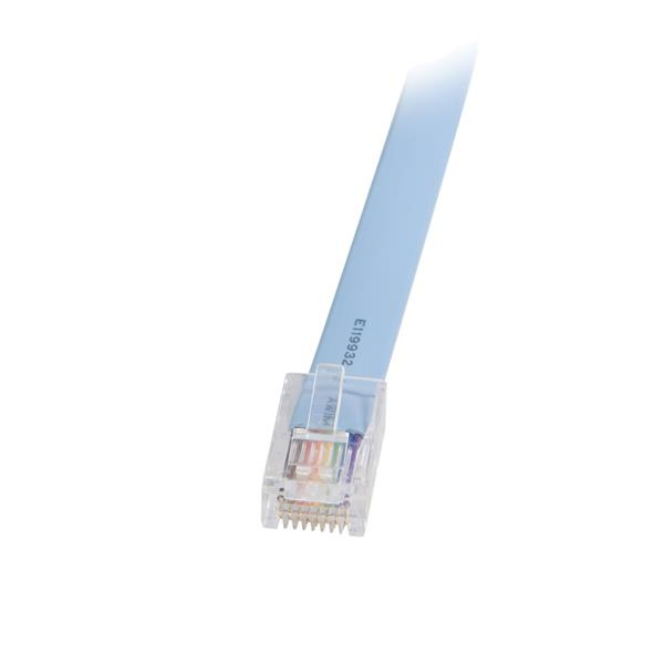 StarTech.com 6 ft RJ45 to DB9 Cisco Console Management Router Cable - M/F Serial Console Cable (DB9CONCABL6) - Cabo em série - RJ-45 (M) para DB-9 (F) - 1.8 m - azul - para P/N: EC1S952, EC2S952, IES101002SFP - Image 3