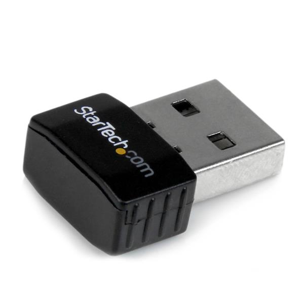 StarTech.com USB 2.0 300 Mbps Mini Wireless-N Network Adapter - 802.11n 2T2R WiFi Adapter - USB Wireless Adapter - N300 Wireless NIC (USB300WN2X2C) - Adaptador de rede - USB 2.0 - 802.11b/g/n - preto