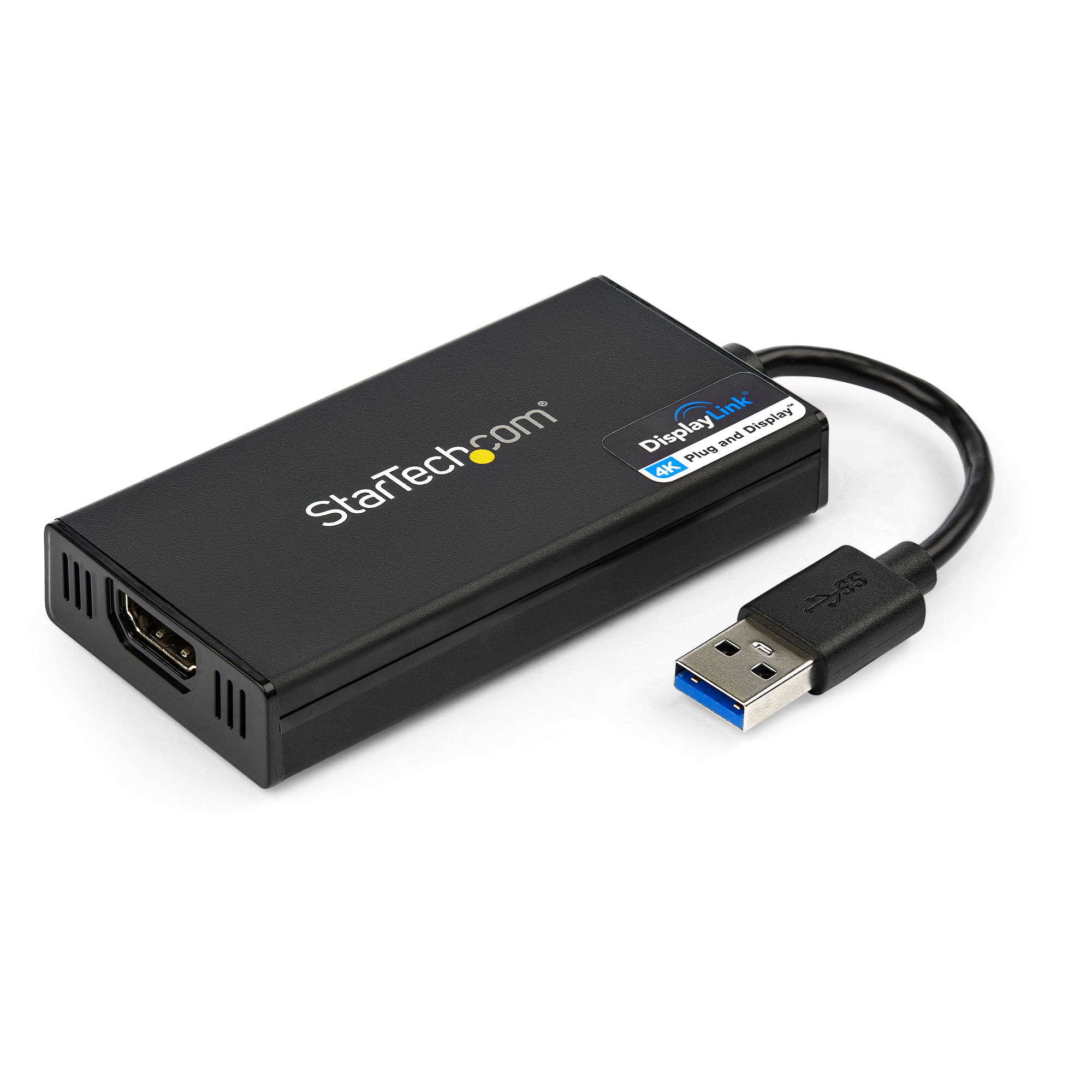 StarTech.com USB 3.0 to HDMI Adapter, 4K 30Hz Ultra HD, DisplayLink Certified, USB Type-A to HDMI Display Adapter Converter for Monitor, External Video & Graphics Card, Mac & Windows - USB to HDMI Adapter (USB32HD4K) - Cabo adaptador - Compatível com