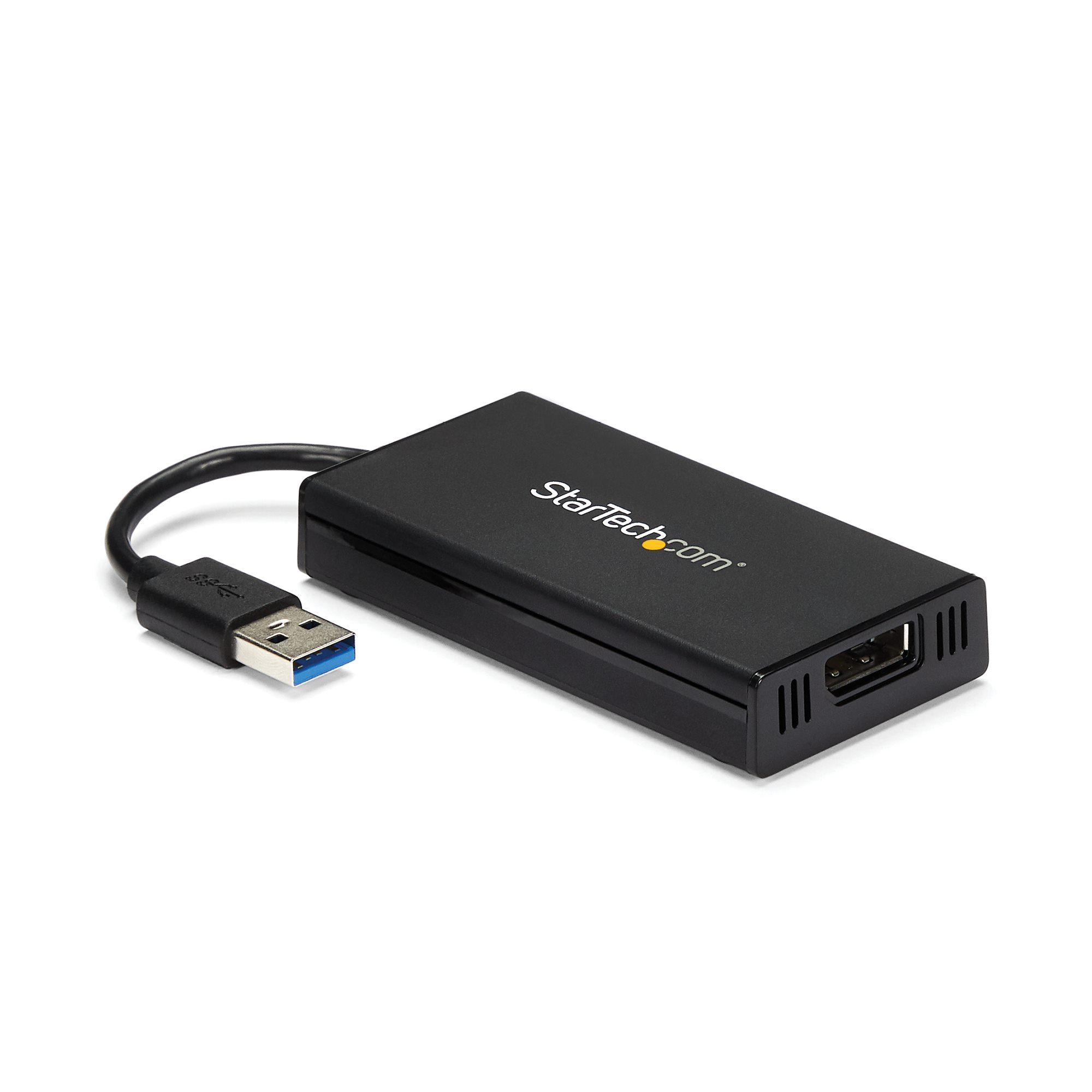 StarTech.com USB 3.0 to DisplayPort Adapter - DisplayLink Certified - 4K 30Hz - Adaptador USB/DisplayPort - Compatível com TAA - USB Tipo A (M) para DisplayPort (F) - USB 3.0 - 9 m - suporte de 4K, alimentação USB - preto - para P/N: MDP2DPMM10, MDP2