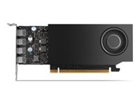 NVIDIA RTX A1000 - Cartão gráfico - RTX A1000 - 8 GB GDDR6 - PCIe 4.0 x8 baixo perfil - 4 x Mini DisplayPort