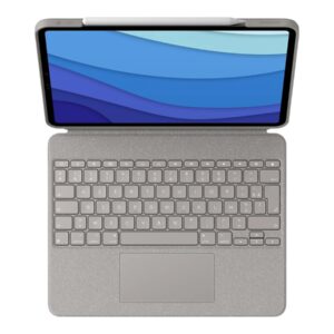 Logitech Combo Touch - teclado e pasta de folio - com trackpad - AZERTY - Francês - areia Dispositivo de entrada