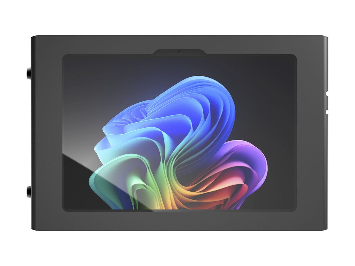 Compulocks - Cobertura - câmera e sensores frontais/traseiros expostos, inclinável - para tablet - secure - bloqueável - moldura metálica - preto - tamanho de tela: 12" - montável em parede