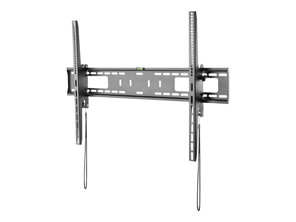 StarTech.com TV Wall Mount supports 60-100 inch VESA Displays (165lb/75kg), Heavy Duty Tilting Universal TV Wall Mount, Adjustable Mounting Bracket for Large Flat Screens, Low Profile - Slim TV Wall Mount (FPWTLTB1) - Suporte - para TV - plástico, aç