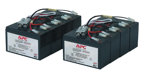 APC Replacement Battery Cartridge #12 - Bateria UPS - 2 bateria x - ácido de chumbo - preto - para P/N: DL5000RMT5U, SU3000R3IX160, SU5000R5TBX114, SU5000R5TBXFMR, SU5000R5XLT-TF3